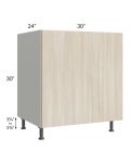 Milan Natural 30" Base Oven Cabinet
