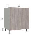 Milan Hazel 30" Base Oven Cabinet