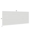 Euro White Grain Finished Panel 96" x 42" x 3/4"