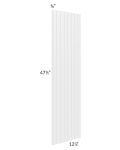 Midtown White Shaker 12 x 48 Beaded Panel