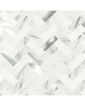 Bytle Bianco Herringbone 6mm Mosaic Tile