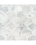 Calacatta Blanco Scallop Mosaic Tile