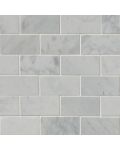 Carrara White 2" x 4" Mosaic Tile