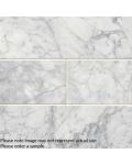Carrara White Polished Beveled 4" x 12" Subway Tile