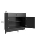 Kingston Steel Grey Shaker 39" Base Cabinet