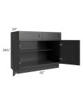 Kingston Steel Grey Shaker 42" Base Cabinet