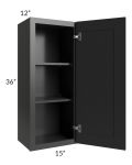 Kingston Steel Grey Shaker 15x36 Wall Cabinet - Out of stock through April
