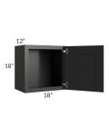 Kingston Steel Grey Shaker 18x18 Wall Cabinet