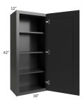 Kingston Steel Grey Shaker 18x42 Wall Cabinet