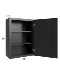 Kingston Steel Grey Shaker 21x30 Wall Cabinet