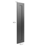 Kingston Steel Grey Shaker 42" Wall Decorative Door