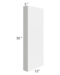 Midtown White Shaker 3x30 Wall Column (12" depth)