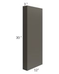 Midtown Graphite Black Shaker 3x30 Wall Column (12" depth)