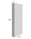 Midtown Light Grey Shaker 3x30 Wall Column (12" depth)