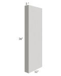 Midtown Light Grey Shaker 3x36 Wall Column (12" depth)