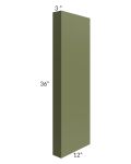 Midtown Hunter Green Shaker 3x36 Wall Column (12" depth)