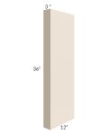 Midtown Cream Shaker 3x36 Wall Column (12" depth)