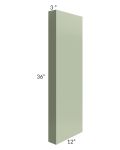 Midtown Pistachio Green Shaker 3x36 Wall Column (12" depth)