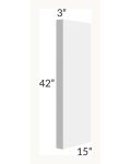 Midtown White Shaker 3x42 Wall Column