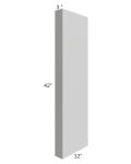 Midtown Painted Grey Shaker 3x42 Wall Column (12" depth)