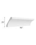 Salem White Small Cove Molding