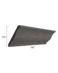 Midtown Dark Grey Shaker Large Crown Molding