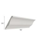 Midtown Light Grey Shaker Large Crown Molding
