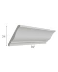 Midtown Painted Grey Shaker Large Crown Molding