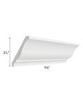 Union White Large Crown Molding
