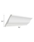 Salem White Large Crown Molding