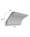 Tuscan Painted Grey Large Cove Crown Molding
