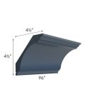 Midtown Blue Shaker Large Cove Crown Molding

