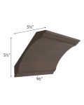 Tuscan Kona Brown Extra Large Cove Crown Molding