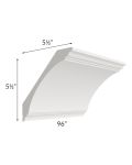Midtown Cloud Shaker Extra Large Cove Crown Molding 1