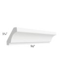 Aspen White Shaker 96" Crown Molding
