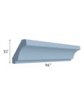 Sky Blue Shaker 96" Crown Molding