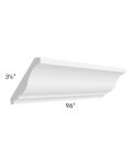Vail White Shaker Crown Molding