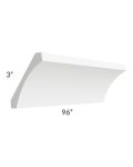 Aspen White Shaker Cove Crown Molding