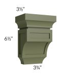 Midtown Hunter Green Shaker Small Corbel