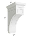 Vail White Shaker Large Decorative Corbel