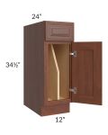 Cambridge Saddle Glaze 12" Tray Divider Base Cabinet
