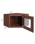 Cambridge Saddle Glaze 24x15 Decorative Wall Diagonal Corner Cabinet