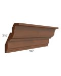 Cambridge Saddle Glaze 96" Insert Crown Molding