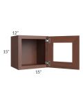 Cambridge Saddle Glaze 15x15 Decorative Wall Cabinet