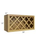 Heritage Amber Shaker 30x15 Lattice Wine Rack