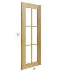 Heritage Amber Shaker 15x42 Glass Door
