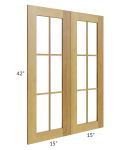Heritage Amber Shaker 30x42 Glass Door 