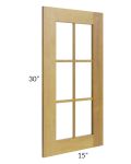 Heritage Amber Shaker 24x30 Corner Glass Door
