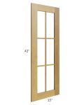 Heritage Amber Shaker 24x42 Corner Glass Door