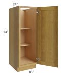 Heritage Amber Shaker 18x54 Split Pantry Base Cabinet